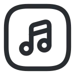 Music Square SVG Icon